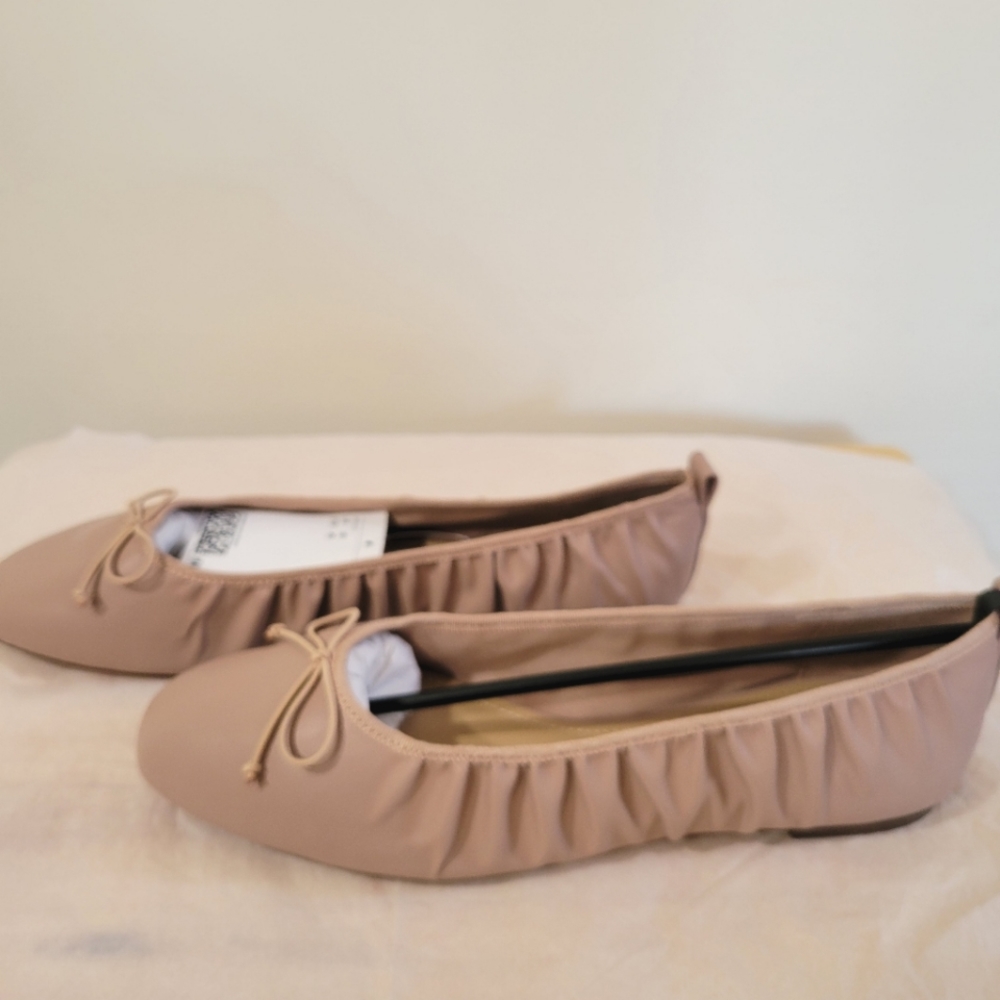H&M GATHERED BALLET FLATS